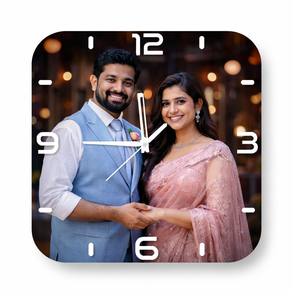 Personalized UV Photo Wall Clock