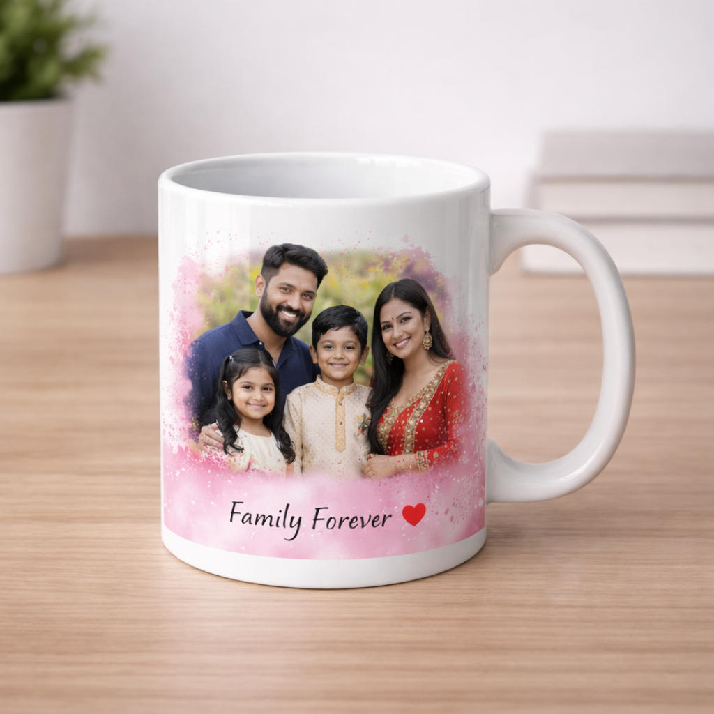 Family Photo Printed Mug